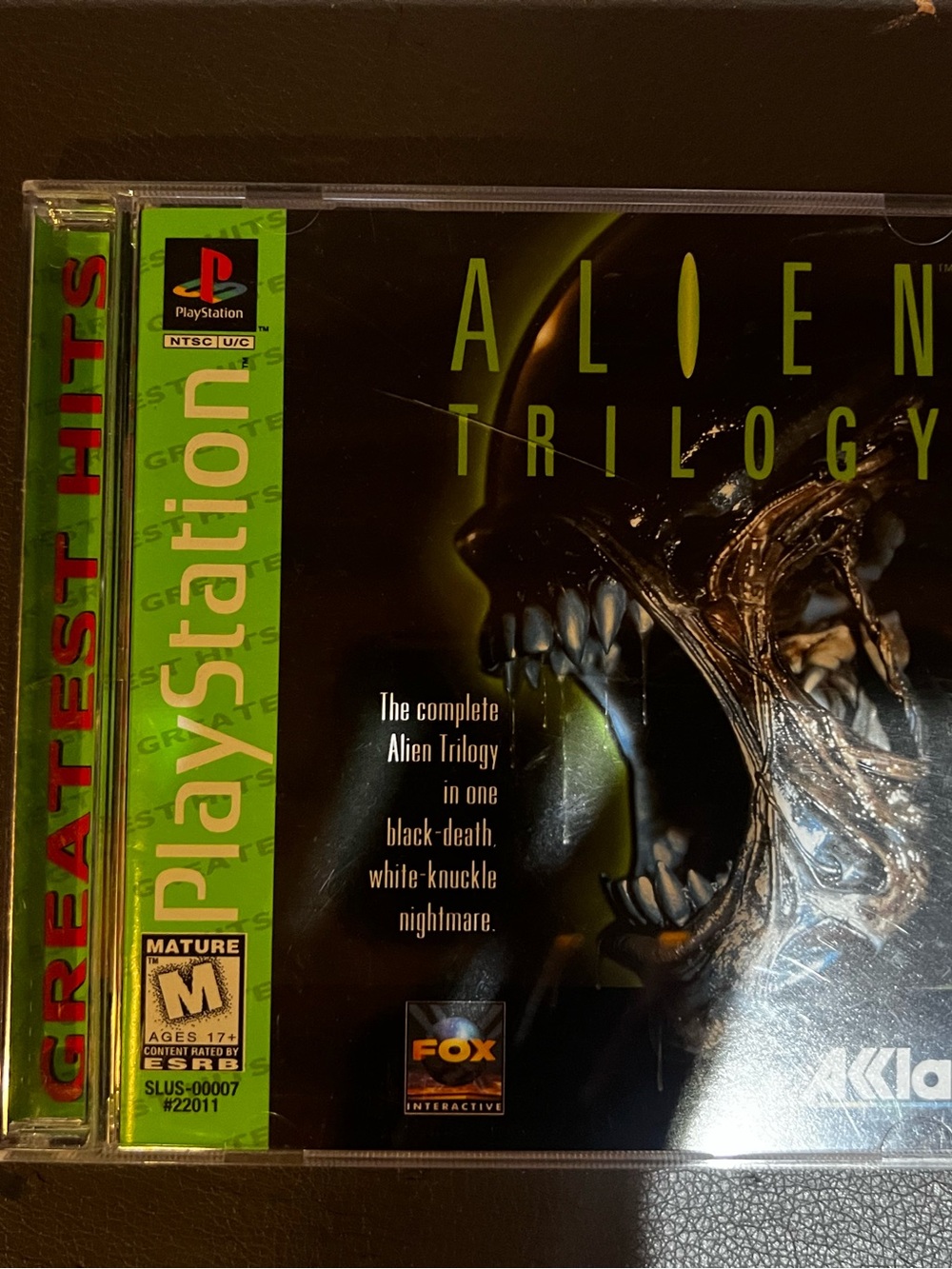 Sony Alien Trilogy (black & green) - PlayStation Greatest Hits